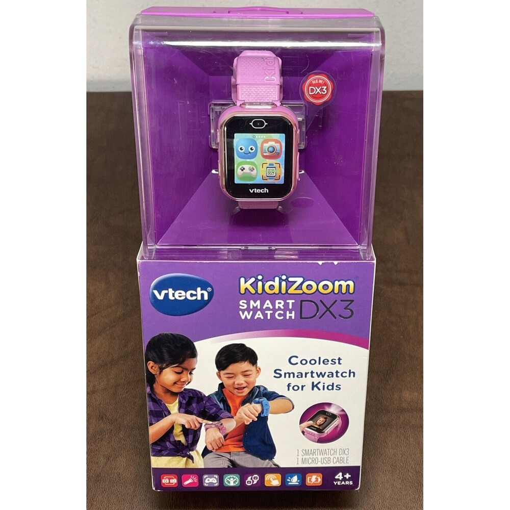 Pink Vtech KidiZoom Smartwatch DX3 Watch Girls Games Camera Voice Recorder